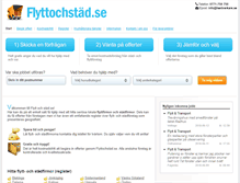 Tablet Screenshot of flyttochstad.se